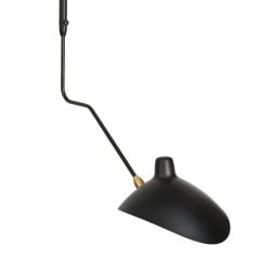 Lampa ścienna crane-2w s czarna 110 cm