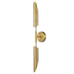 Lampa ścienna mika-2 złota 76 cm
