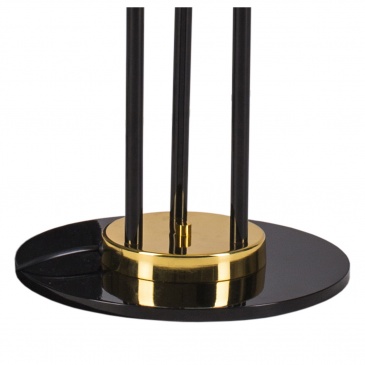 Lampa stojąca 180cm Step into design Golden Pipe 3 złoto-czarna