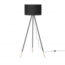 Lampa stojąca czarna 157 cm Bertonece