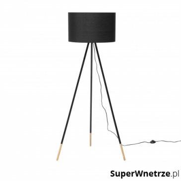 Lampa stojąca czarna 157 cm Bertonece