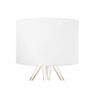 Lampa stołowa biało-złota Dippolito