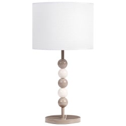 Lampa stołowa LOKY Metal Biały/ beżowy