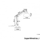 Lampa biurkowa szara 53 cm Silvestri BLmeble