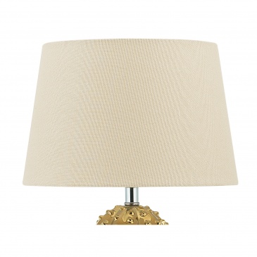 Lampa stołowa złota/biała 43 cm VELISE