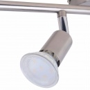 Lampa wisząca z 6 LED satynowy nikiel