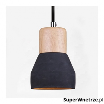 Lampa wisząca 12cm Step into design Concrete czarny beton