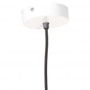 Lampa wisząca, 25 W, biała, okrągła, 28,5 cm, E27