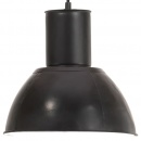 Lampa wisząca, 25 W, czarna, okrągła, 28,5 cm, E27