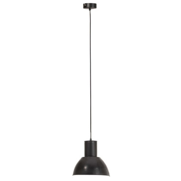 Lampa wisząca, 25 W, czarna, okrągła, 28,5 cm, E27