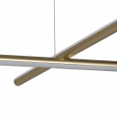 Lampa wisząca asta-8 led złota 120 cm