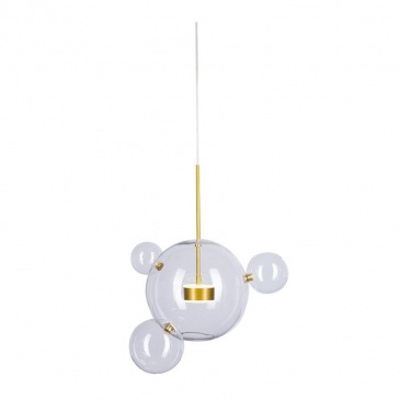 Lampa wisząca BUBBLES 3+1 LED złota 3000K