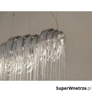 Lampa wisząca King Home Cadena srebrna