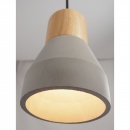 Lampa wisząca concrete szary beton 12 cm