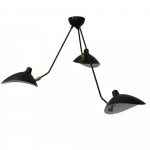 Lampa wisząca crane-3p czarna