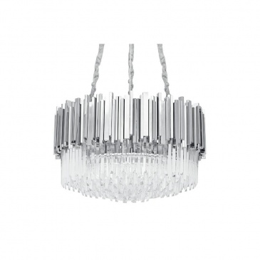 Lampa wisząca IMPERIAL SILVER 60 - stal, kryształ