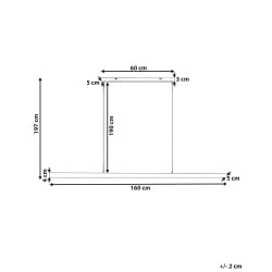 Lampa wisząca LED BADDANA Metal Miedziany