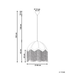 Lampa wisząca MILAGRO Beżowy