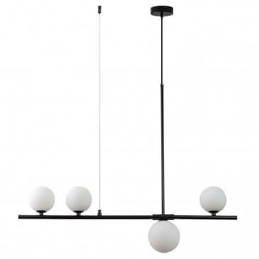 Lampa wisząca moderno czarna 80 cm