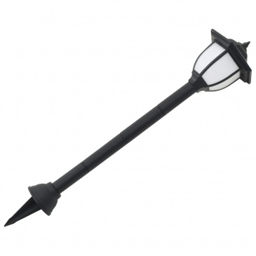 Lampy solarne do ogrodu, 6 szt., LED, czarne