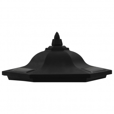 Lampy solarne do ogrodu, 6 szt., LED, czarne