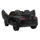 Lexus lc500 na akumulator dla dzieci czarny + pilot + wolny start + eva + audio led