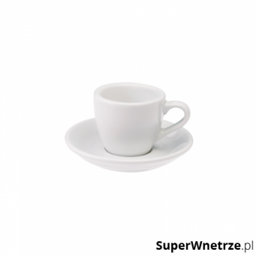 Filiżanka i spodek Espresso 80 ml Loveramics Egg biała