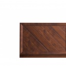 Łóżko 180 x 200 cm ciemne drewno MIALET