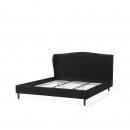 Łóżko czarne tapicerowane 180 x 200 cm Collina BLmeble