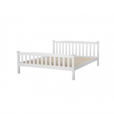 Łóżko drewniane 140 x 200 cm białe GIVERNY
