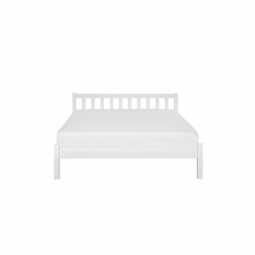 Łóżko drewniane 160 x 200 cm białe FLORAC