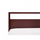 Łóżko drewniane ciemny brąz 180 x 200 cm GIULIA