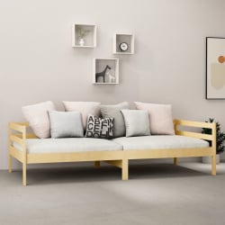 łóżko dzienne z materacem, 90x200 cm, lite drewno sosnowe łóżko dzienne z materacem, 90x200 cm, lite drewno sosnowe
