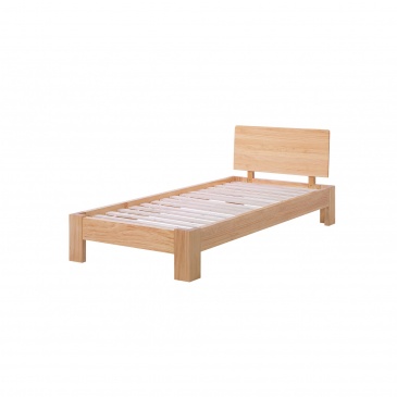 Łóżko jasne drewno ze stelażem 90 x 200 cm ROYAN