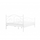 Łóżko metalowe 140 x 200 cm białe DINARD