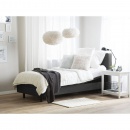 Łóżko regulowane tapicerowane 80 x 200 cm szare DUKE