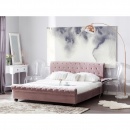 Łóżko różowe tapicerowane 180 x 200 cm Rosa BLmeble