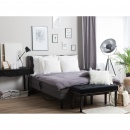 Łóżko szare tapicerowane regulowane elektrycznie 180 x 200 cm EARL