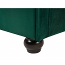 Łóżko welurowe 160 x 200 cm zielone AVALLON