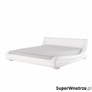 Łóżko wodne skórzane białe 160 x 200 cm Astro BLmeble