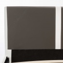 Łóżko z materacem memory, sztuczna skóra, 160x200 cm