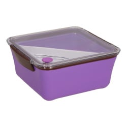 Lunch box divided z widelcem 2,6l         fioletowy
