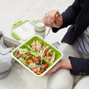 Lunchbox 0,5 L EMSA Bento Box biało-zielony