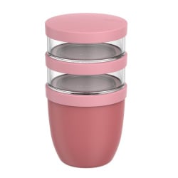 Lunchpot Ellipse 500+200+200 ml Vivid Mauve 107658078700 Lunchpot Ellipse 500+200+200 ml Vivid Mauve 107658078700