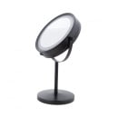Lusterko do makijażu stojące z podświetleniem led czarne - yoka