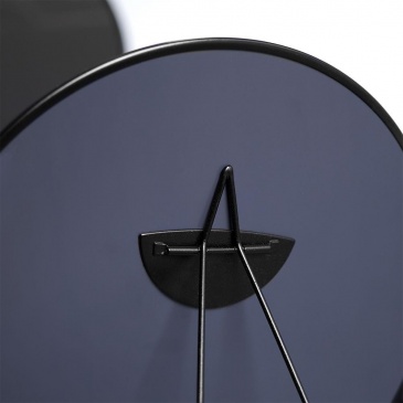 Lusterko lustro kosmetyczne do makijażu stojące metalowe czarne 20 cm