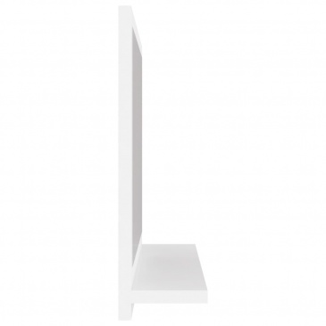 Lustro łazienkowe, białe, 40x10,5x37 cm, płyta wiórowa