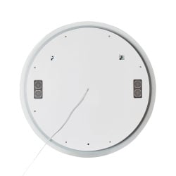 Lustro łazienkowe led fixin wbudowany głośnik bluetooth srebrny