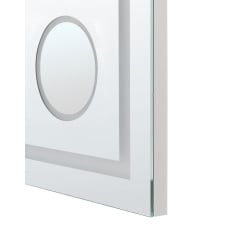 Lustro łazienkowe led thaix srebrny