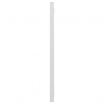 Lustro łazienkowe, wysoki połysk, białe, 80x1,5x37 cm, płyta